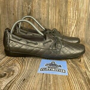 Bellini Leather Flats Shoes Fashionable Stylish Gray Women’s Size 9.5M